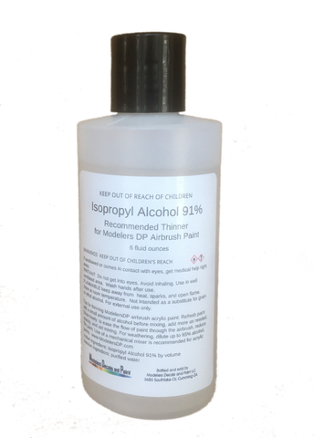 ModelersDP Thinner - Isopropyl Alcohol 91% – ModelersDP Airbrush Paint